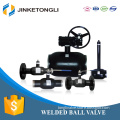 China Supplier All Welded Long Stem Ball Valve with Worm Wheel